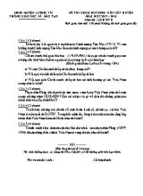Đề thi chọn học sinh giỏi cấp huyện môn Lịch sử Lớp 8 - Năm học 2015-2016 - Phòng GD & ĐT Lương Tài (Có đáp án)